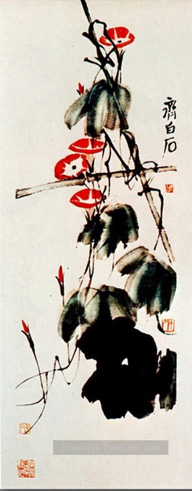 Liseron Qi Baishi et raisins traditionnelle chinoise Peintures à l'huile